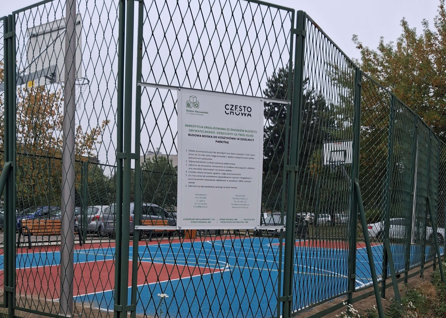 widok na nowe boisko