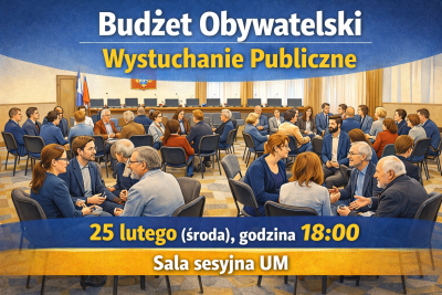 ilustajca AI - ludzie zgromadzeni w dużej sali siedzący przy stolikach